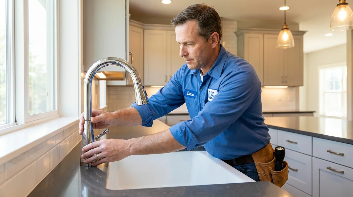 Kitchen faucet installation by Johns Plumbing LLC in Hazel Crest